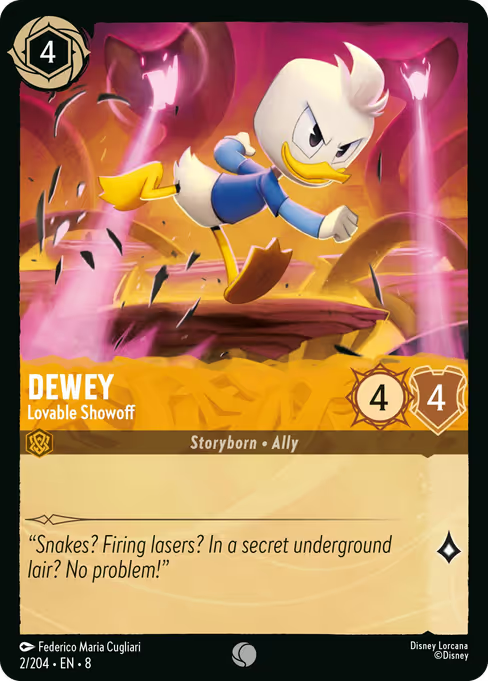 Dewey - Lovable Showoff Disney Lorcana card
