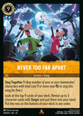 Never Too Far Apart Disney Lorcana card