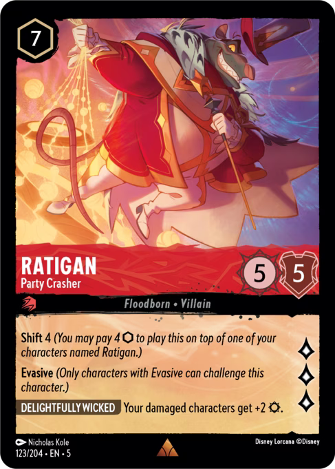 Ratigan - Party Crasher Disney Lorcana card