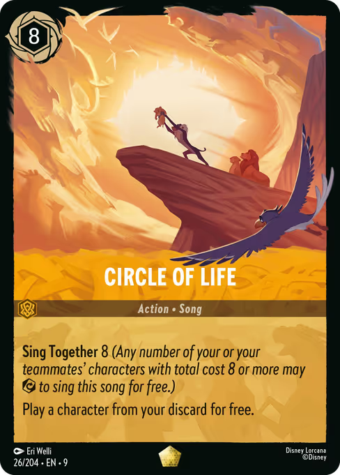 Circle of Life Disney Lorcana card