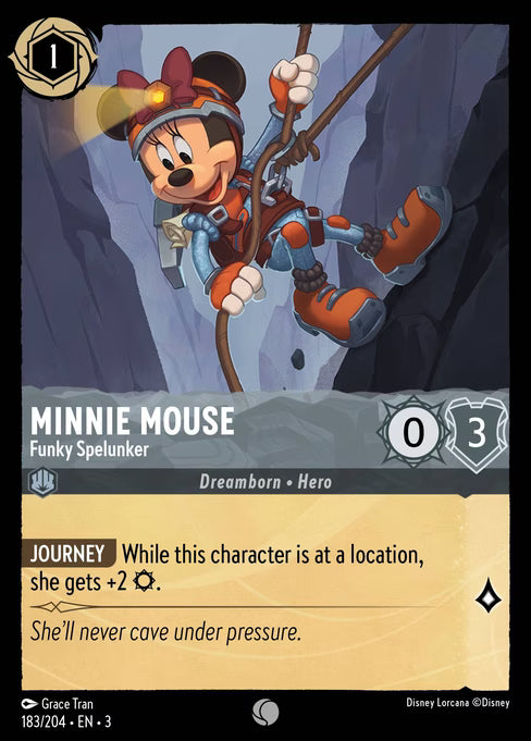 Minnie Mouse - Funky Spelunker Disney Lorcana card