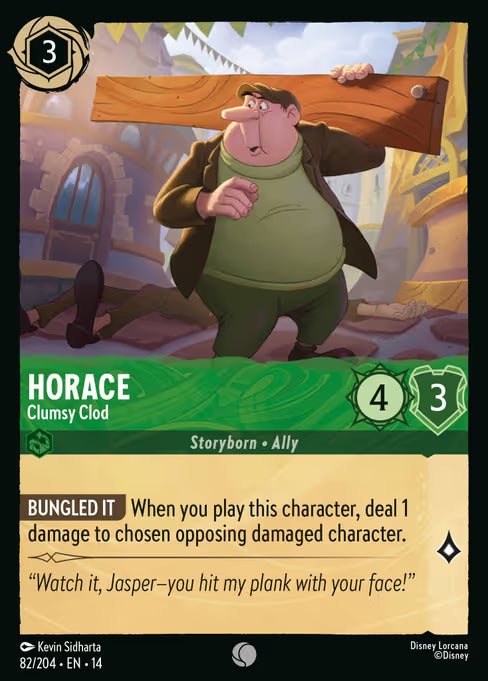 Horace - Clumsy Clod Disney Lorcana card