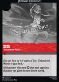 Sisu - "Emboldened Warrior" Disney Lorcana card