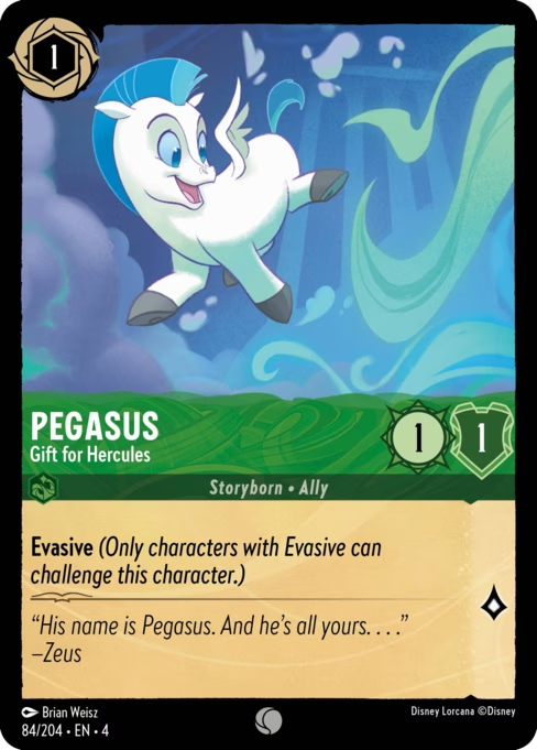 Pegasus - Gift for Hercules Disney Lorcana card