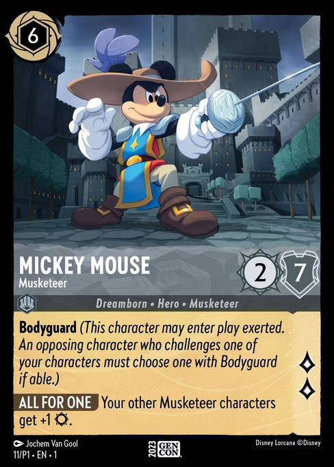 Mickey Mouse - Musketeer Disney Lorcana card