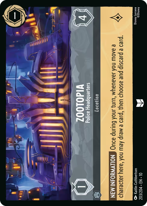 Zootopia - Police Headquarters Disney Lorcana card