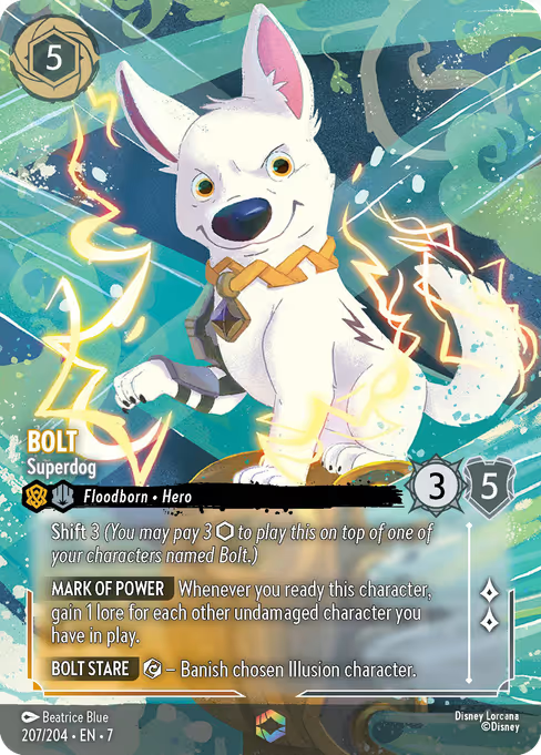 Bolt - Superdog Disney Lorcana card