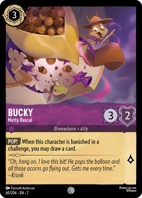 Bucky - Nutty Rascal Disney Lorcana card