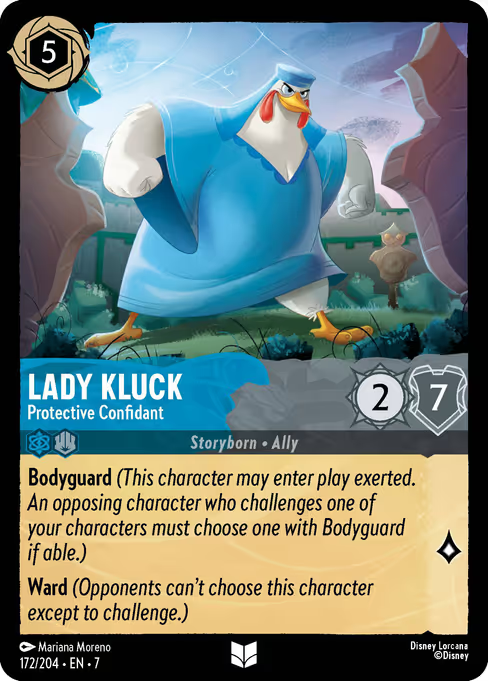 Lady Kluck - Protective Confidant Disney Lorcana card
