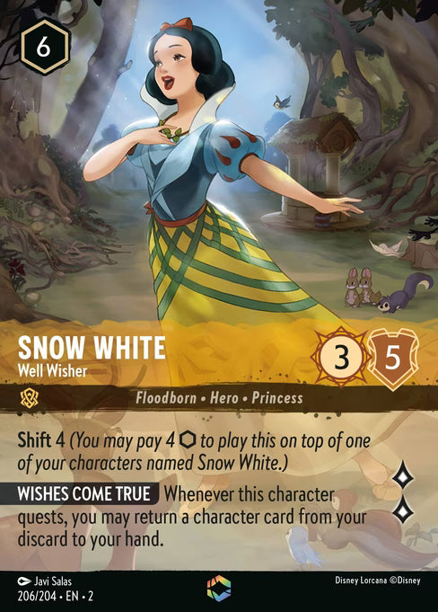 Snow White - Well Wisher Disney Lorcana card