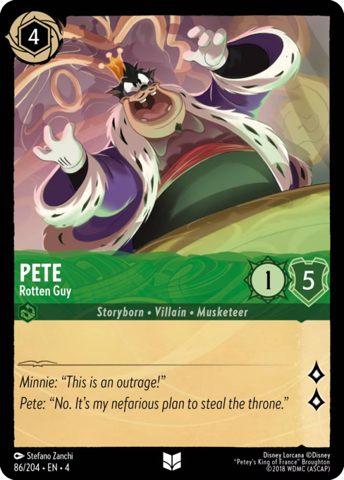 Pete - Rotten Guy Disney Lorcana card