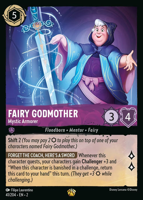 Fairy Godmother - Mystic Armorer Disney Lorcana card