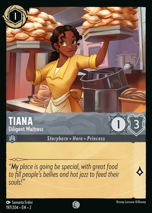 Tiana - Diligent Waitress Disney Lorcana card