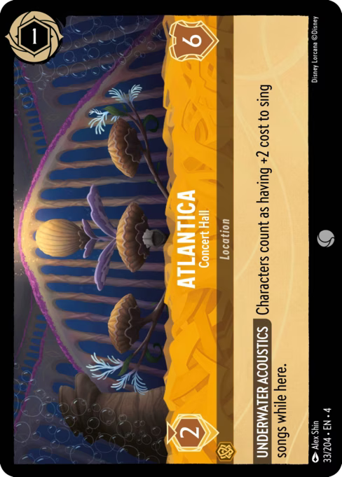 Atlantica - Concert Hall Disney Lorcana card