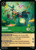 Goofy - Emerald Champion Disney Lorcana card