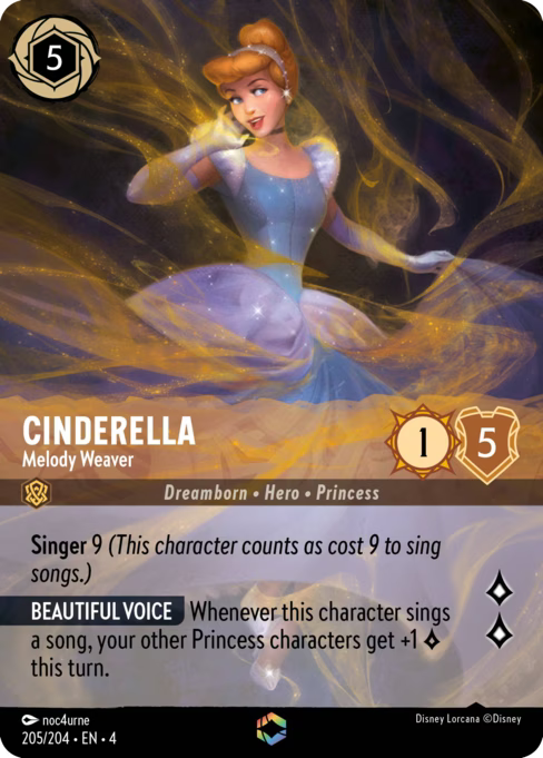 Cinderella - Melody Weaver Disney Lorcana card