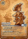 Captain Amelia - Commander of the Legacy Disney Lorcana card