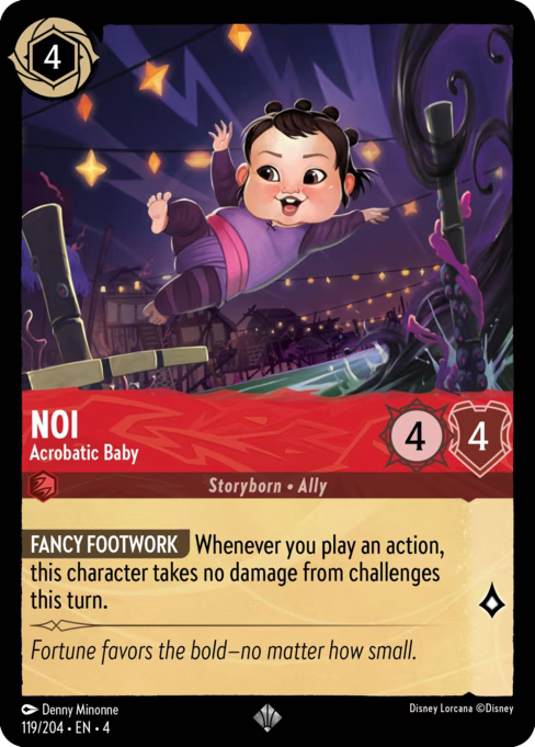Noi - Acrobatic Baby Disney Lorcana card