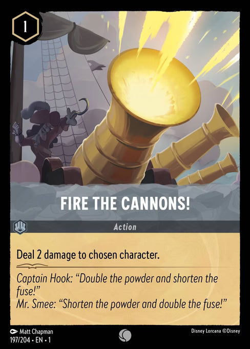Fire the Cannons! Disney Lorcana card