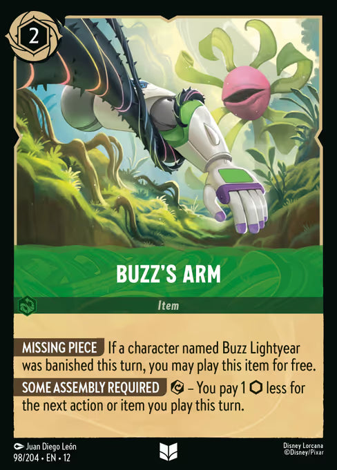 Buzz's Arm Disney Lorcana card