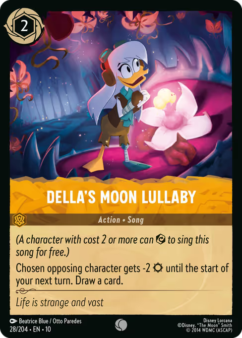 Della's Moon Lullaby Disney Lorcana card