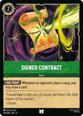 Signed Contract Disney Lorcana card