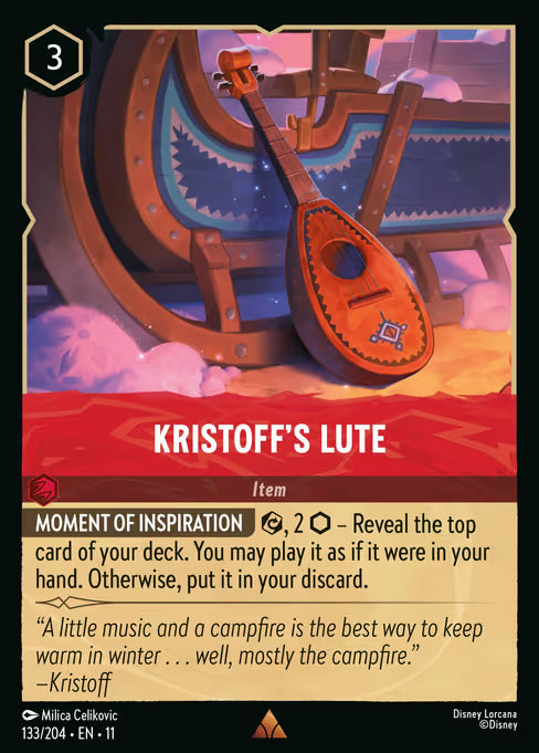 Kristoff's Lute Disney Lorcana card