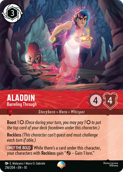 Aladdin - Barreling Through Disney Lorcana card