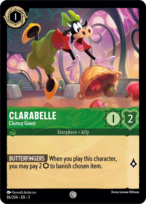 Clarabelle - Clumsy Guest Disney Lorcana card