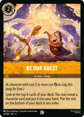 Be Our Guest Disney Lorcana card