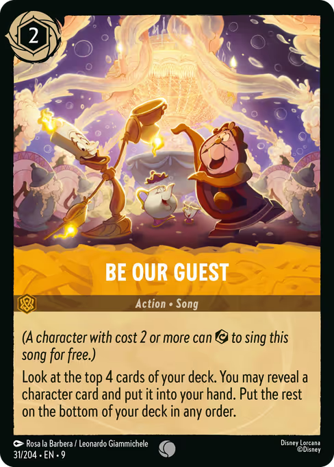Be Our Guest Disney Lorcana card