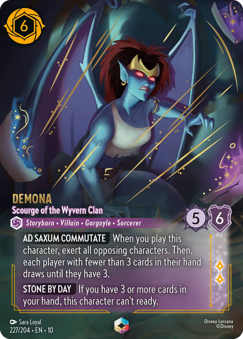 Demona - Scourge of the Wyvern Clan Disney Lorcana card