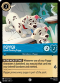 Pepper - Quick-Thinking Puppy Disney Lorcana card