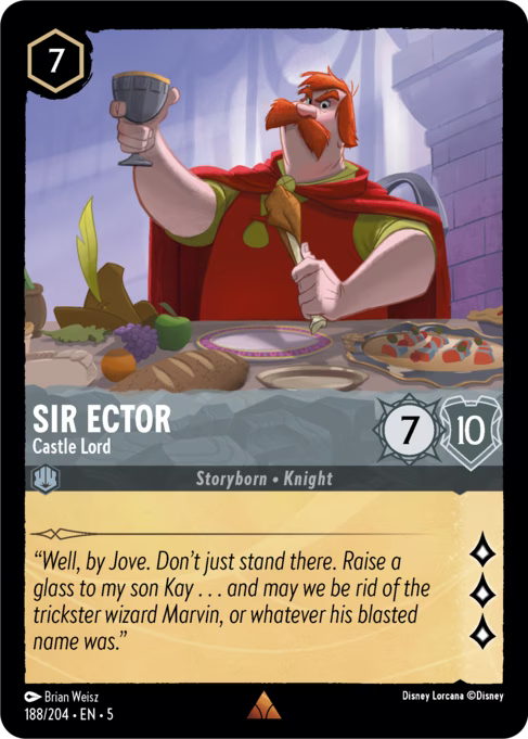 Sir Ector - Castle Lord Disney Lorcana card
