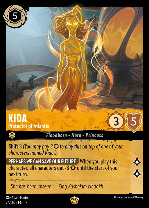 Kida - Protector of Atlantis Disney Lorcana card