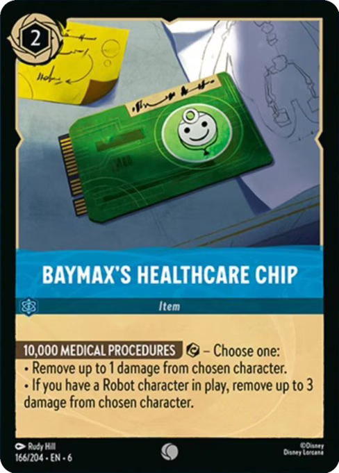 Baymax's Healthcare Chip Disney Lorcana card