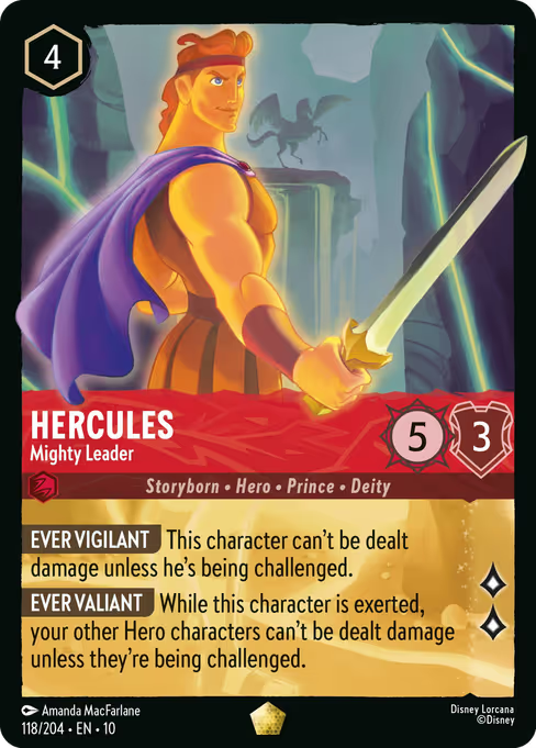 Hercules - Mighty Leader Disney Lorcana card
