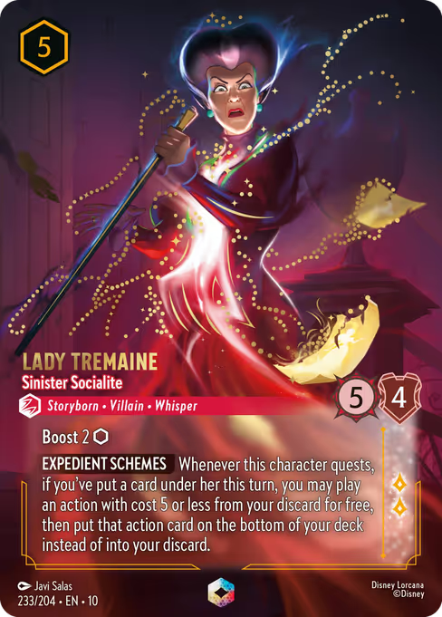 Lady Tremaine - Sinister Socialite Disney Lorcana card