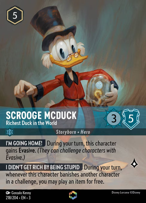 Scrooge McDuck - Richest Duck in the World Disney Lorcana card