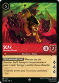 Scar - Heartless Hunter Disney Lorcana card