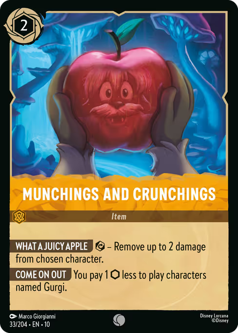 Munchings and Crunchings Disney Lorcana card
