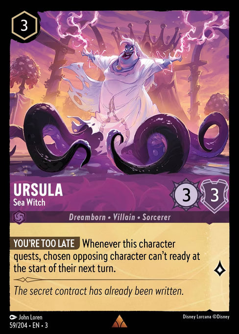 Ursula - Sea Witch Disney Lorcana card