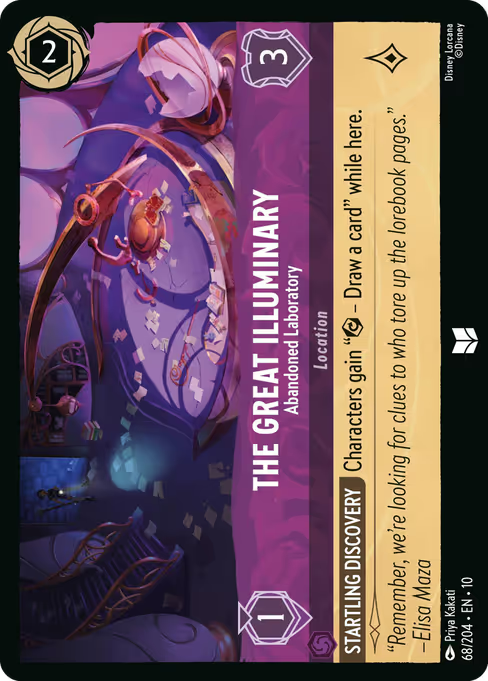The Great Illuminary - Abandoned Laboratory Disney Lorcana card