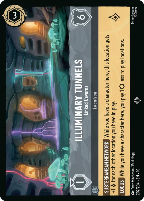 Illuminary Tunnels - Linked Caverns Disney Lorcana card