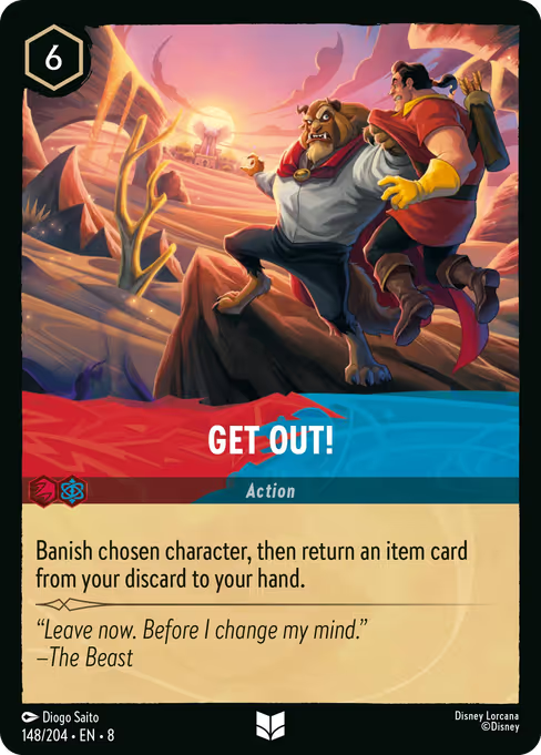 Get Out! Disney Lorcana card