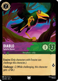Diablo - Spiteful Raven Disney Lorcana card