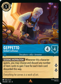 Geppetto - Skilled Craftsman Disney Lorcana card