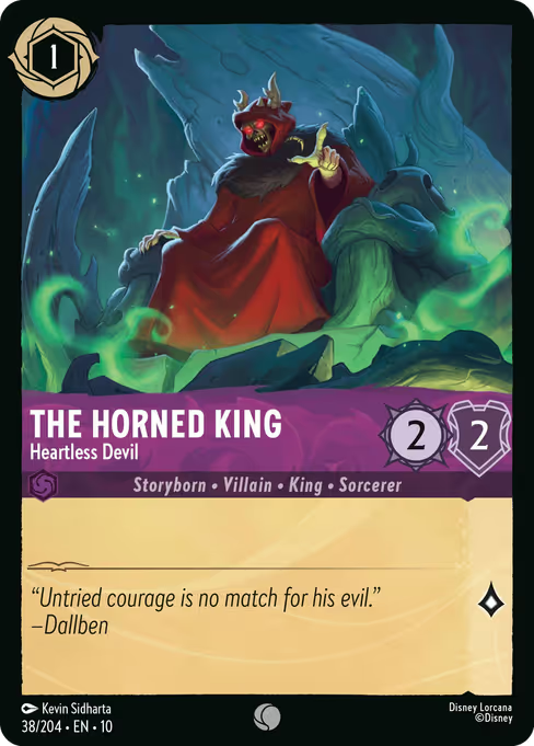 The Horned King - Heartless Devil Disney Lorcana card