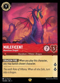 Maleficent - Monstrous Dragon Disney Lorcana card