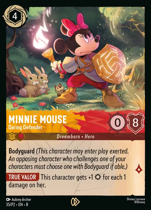Minnie Mouse - Daring Defender Disney Lorcana card